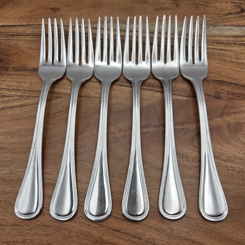 Set Of 6 Wallace Rockport Salad Forks 18/10 Stainless Steel